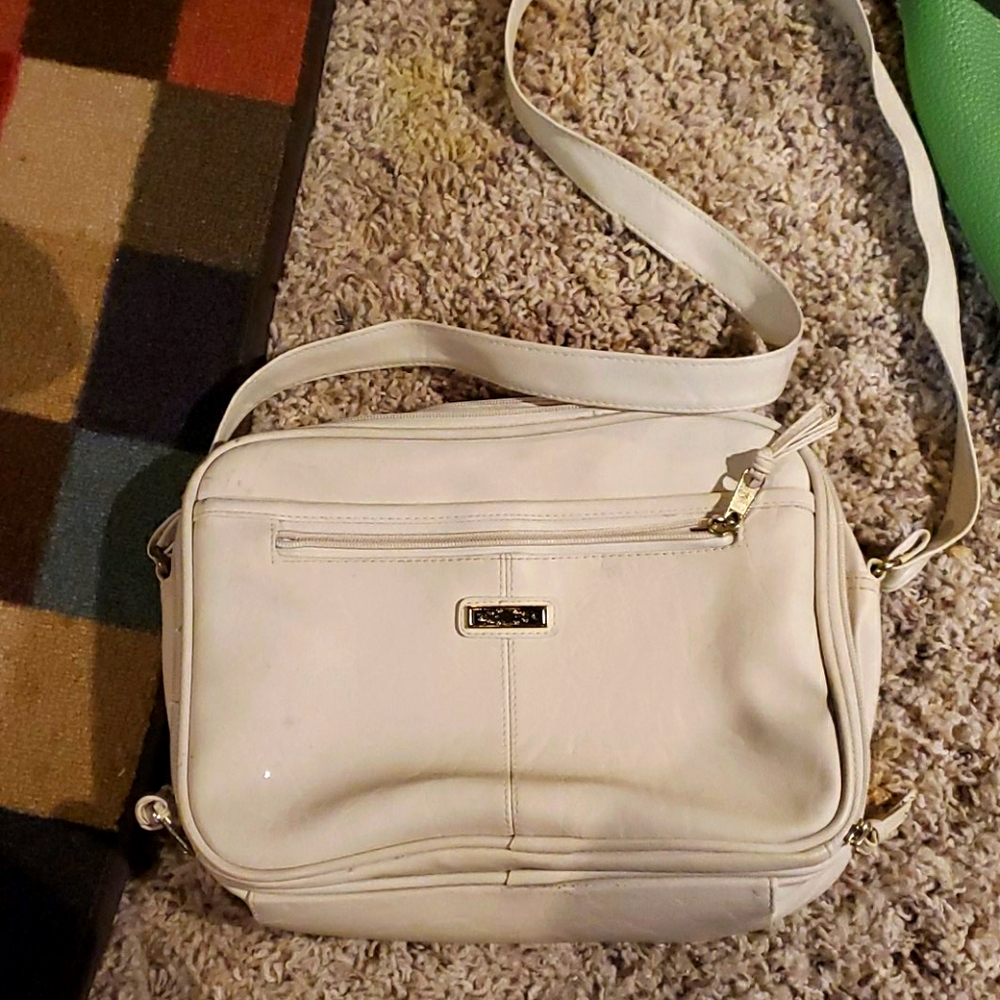 White Leather Purse